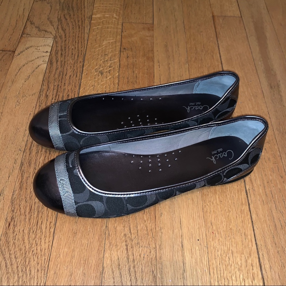 Coach Black Ballet Flat Size 10